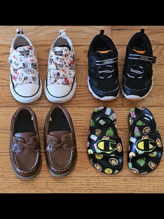 Stride Rite Other - Shoe Bundle 4pr Champion Sz 6 & Converse, Stride Rite & Carters Sz 7